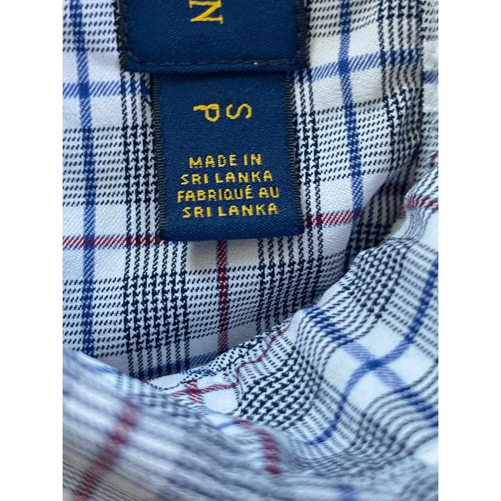 Ralph Lauren Mens Small Button Down Shirt Blue Plaid Slim Fit Performance Preppy - Picture 3 of 16
